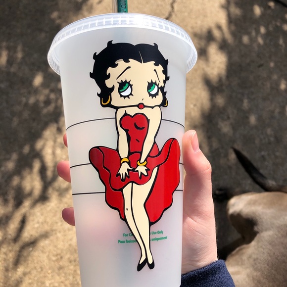 Betty Boop❤️Starbucks reusable venti cold cup - Picture 2 of 3